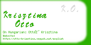 krisztina otto business card